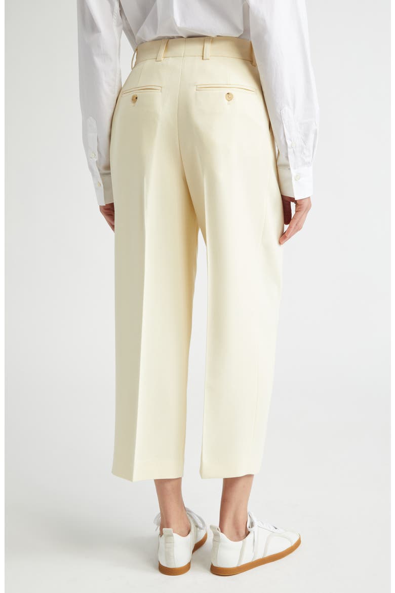 Pleat Front Straight Leg Pants, Alternate, color, BUTTER
