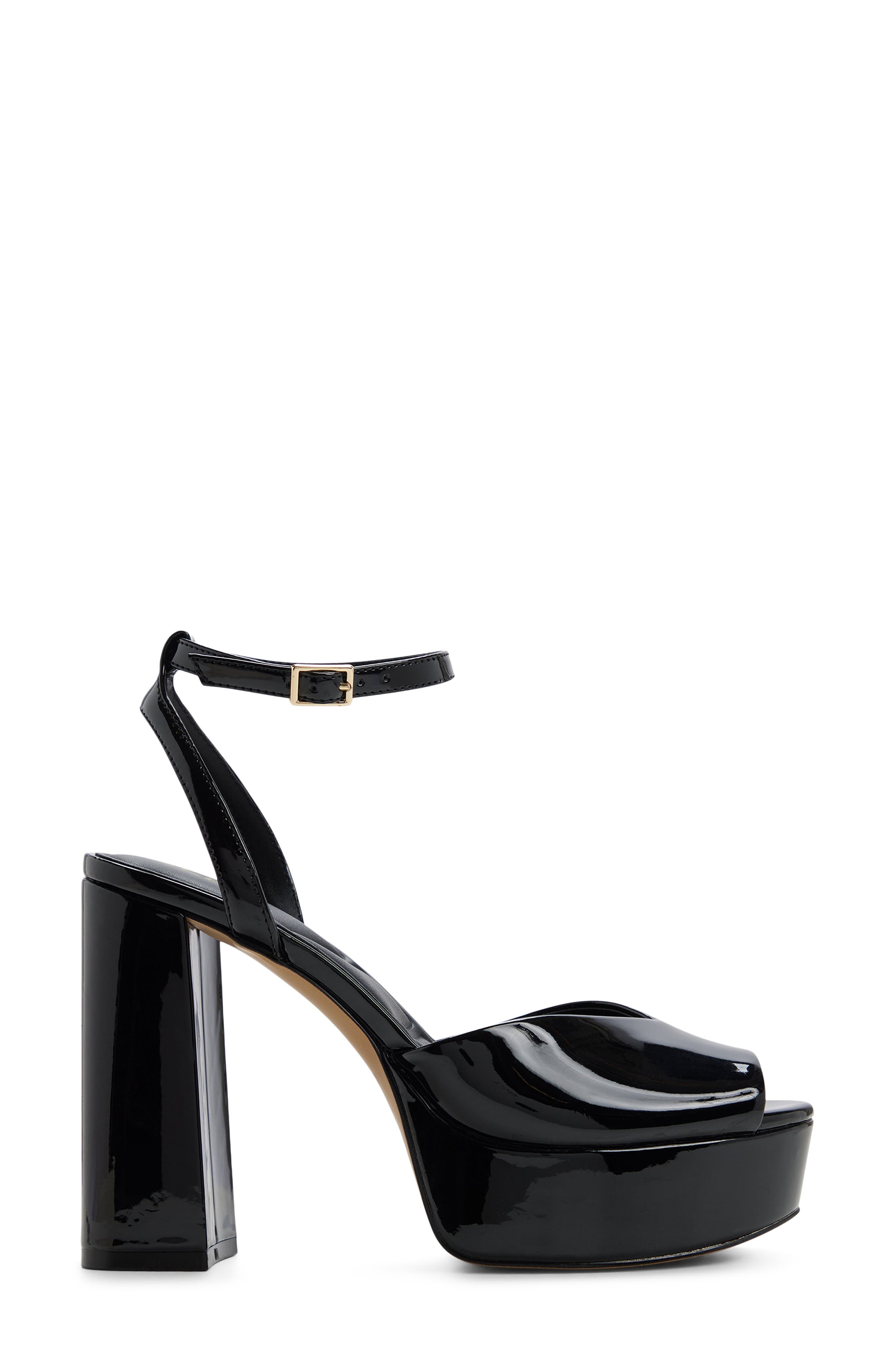ALDO Monnae Ankle Strap Peep Toe Platform Sandal, Alternate, color, 