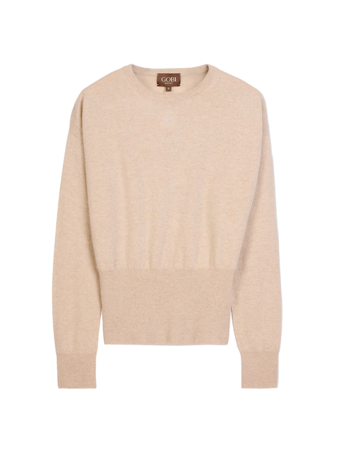 Cashmere Cinched-Waist Sweater