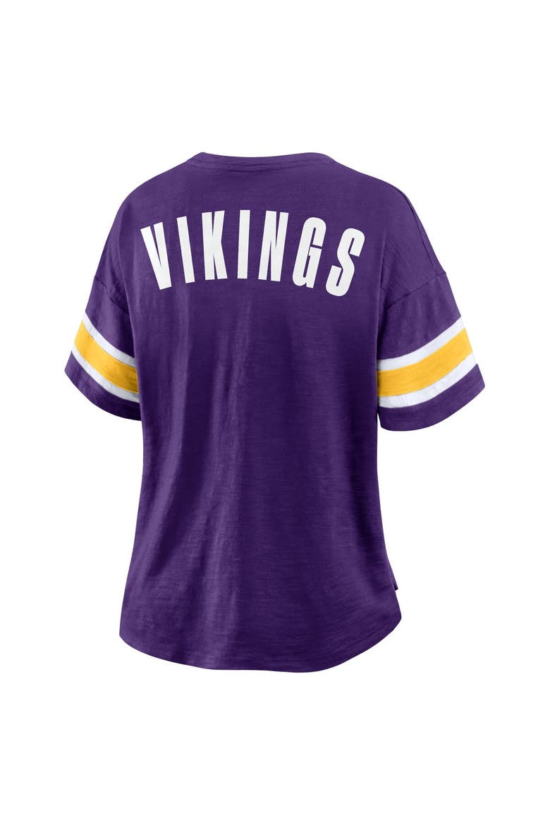Women's Fanatics Purple Minnesota Vikings Redzone Curl Route T-Shirt, Alternate, color, Purple