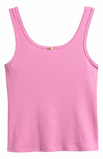 Treasure & Bond Kids' Sweet Rose Rib Tank