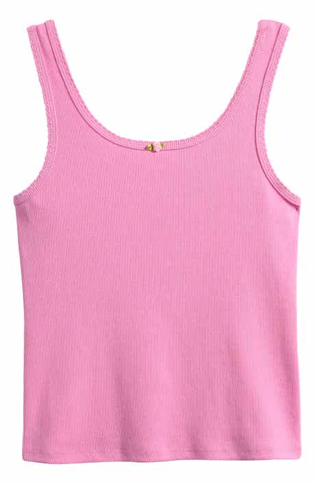 Treasure & Bond Kids' Sweet Rose Rib Tank