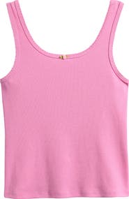 Treasure & Bond Kids' Sweet Rose Rib Tank