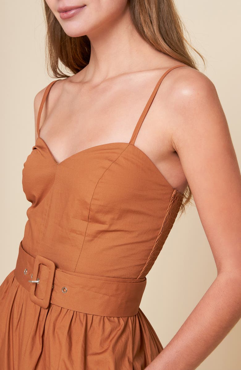 FLYING TOMATO Belted Wide Leg Jumpsuit, Alternate, color,