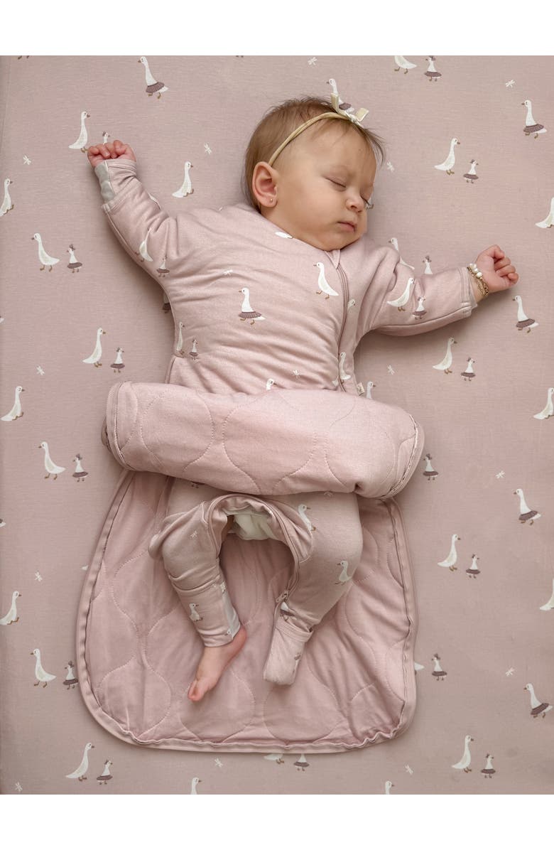 gunamuna Long Sleeve Transitional Swaddle Sleep Bag, 0.5 TOG - Baby, Alternate, color, Tutu Goose