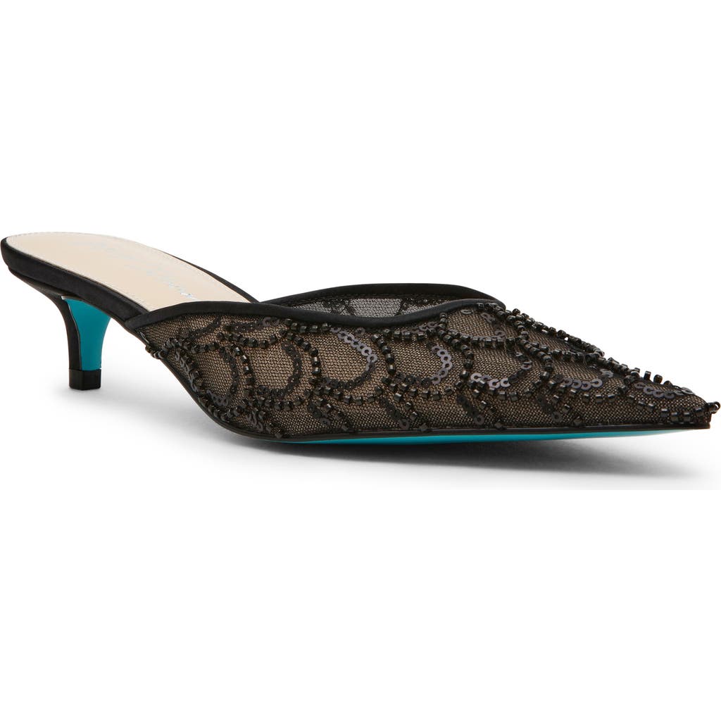 Betsey Johnson Ellis Sequin Mule In Black