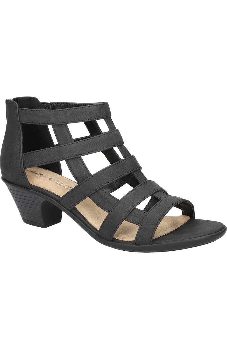 EASY STREET Marg Sandal, Main, color, Black