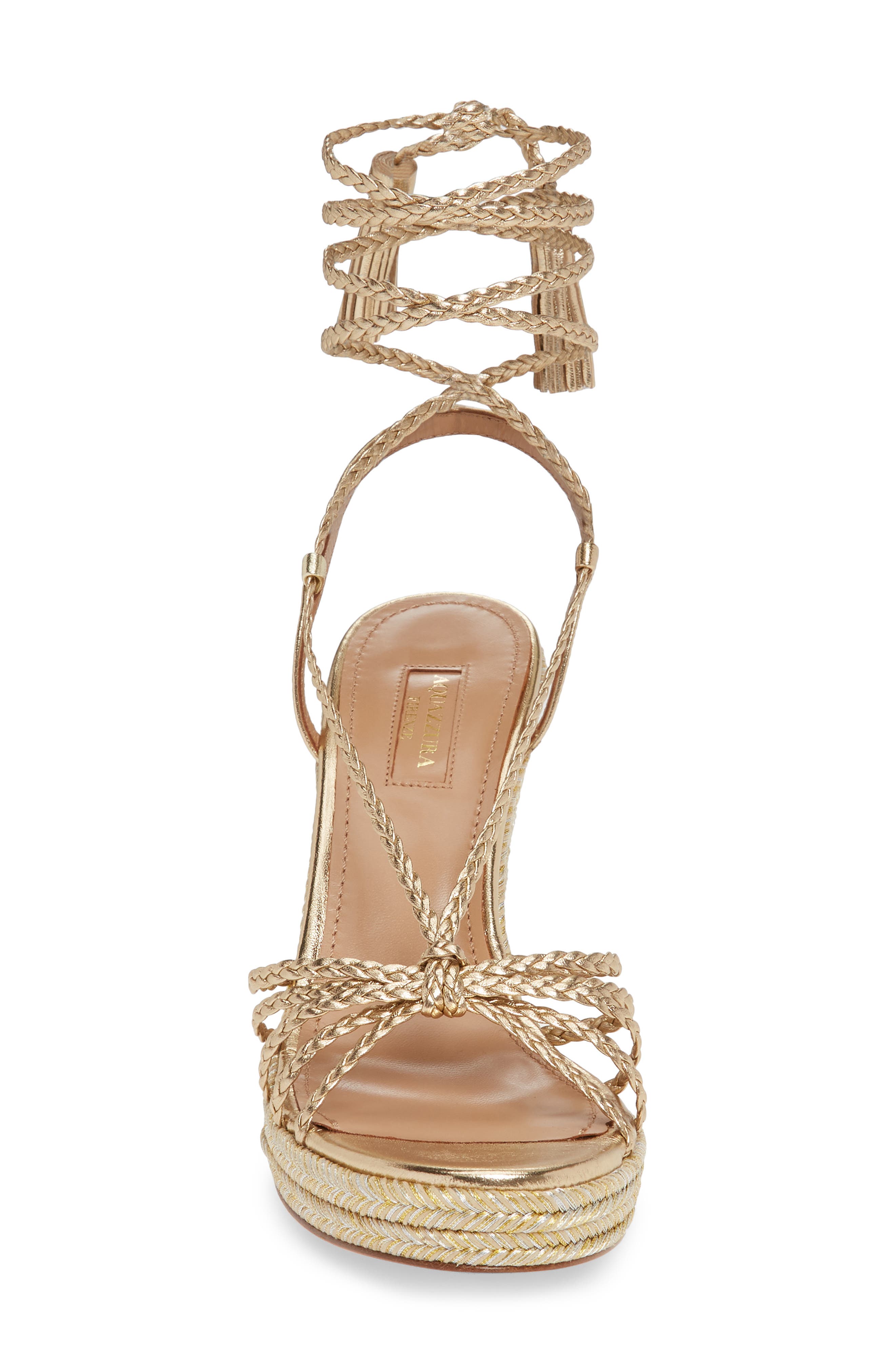 Aquazzura Savannah Wedge Sandal, Alternate, color, 