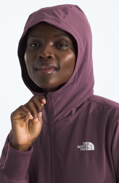 The North Face Shelbe Raschel Water Resistant Hooded Jacket In Purple