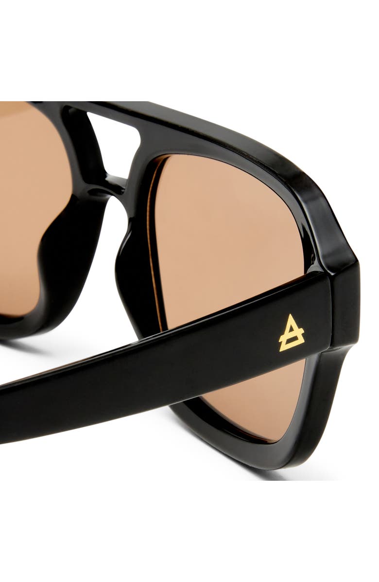 AIRE Aquarius Gradient Aviator Sunglasses, Alternate, color, Black / Tan Tint