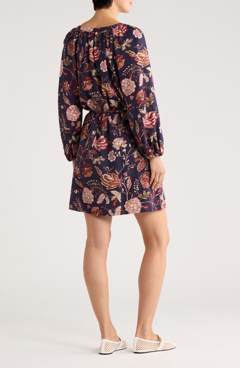 Tommy Bahama Exquisite Blooms Long Sleeve Dress, Alternate, color, Coastline