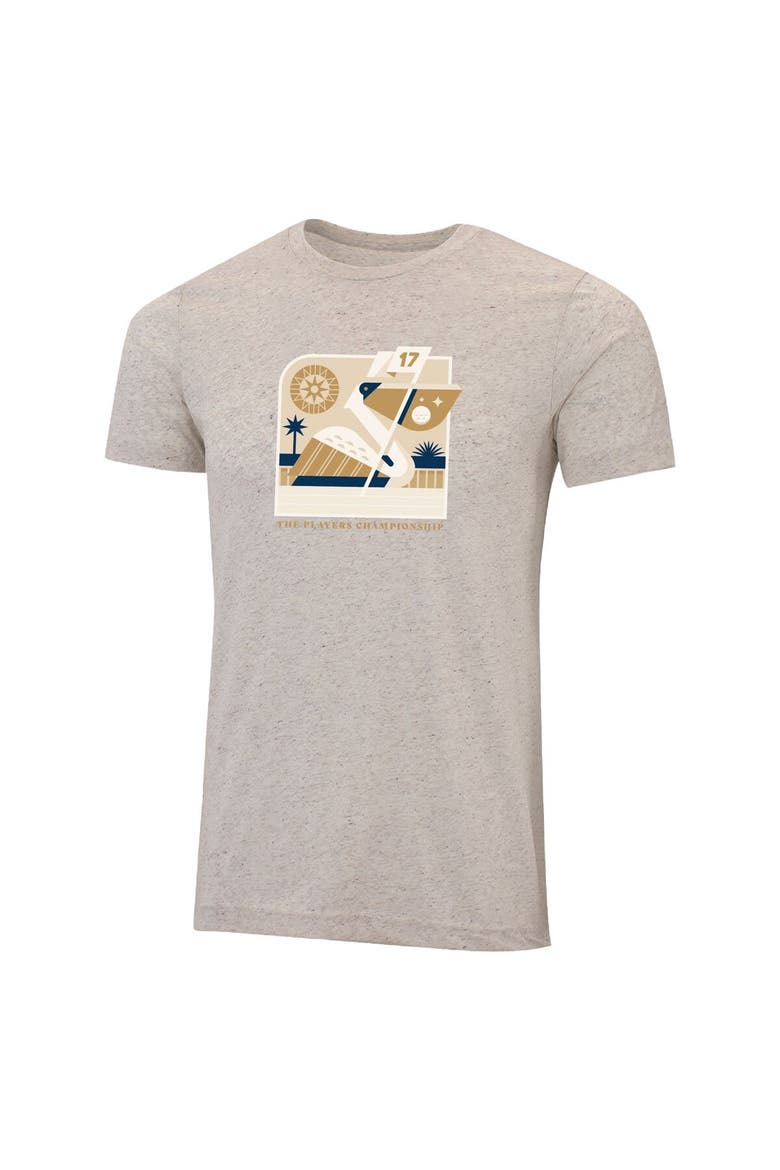 Men's Ahead  Cream THE PLAYERS Pelican 17th Flag Instant Classic Tri-Blend T-Shirt, Alternate, color, Cream
