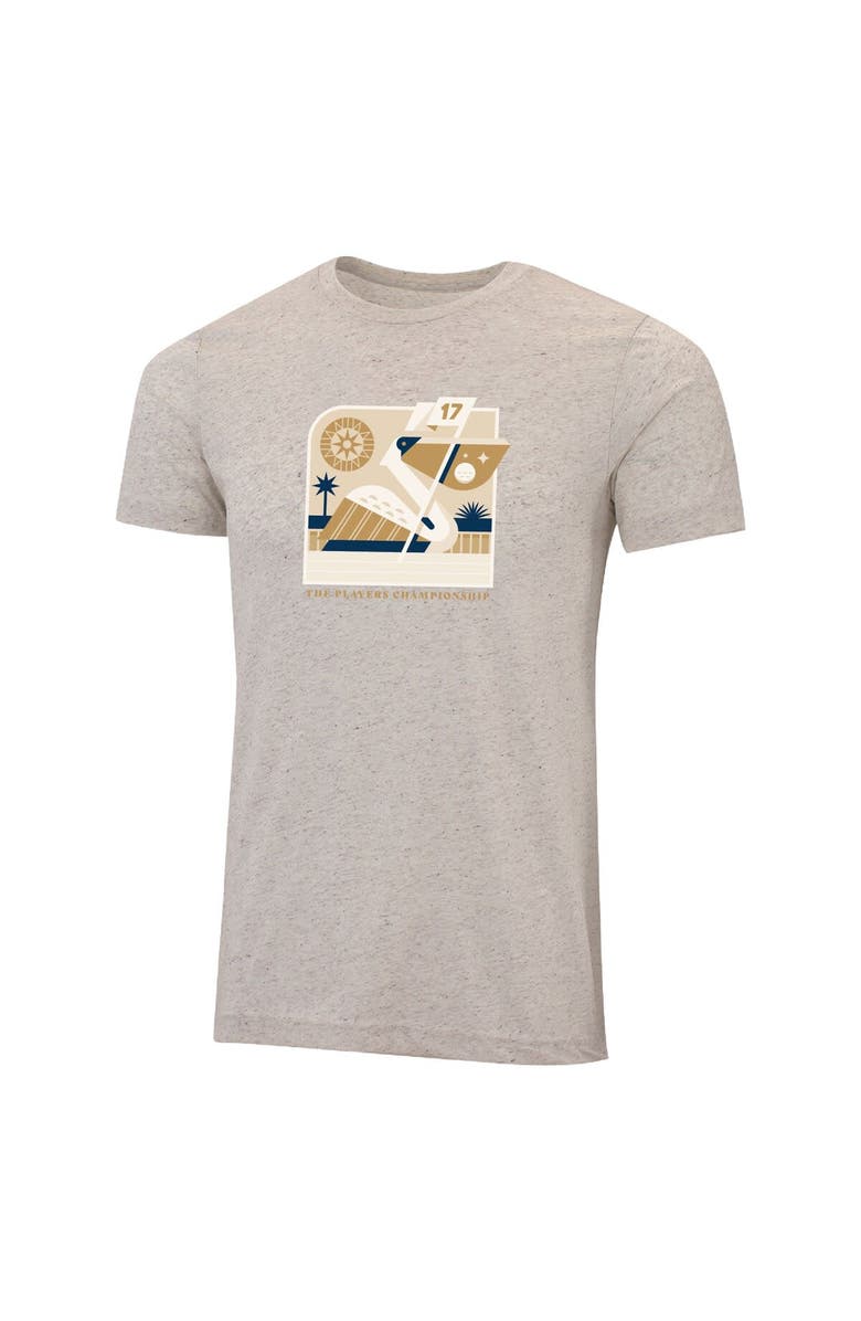 AHEAD Men's Ahead  Cream THE PLAYERS Pelican 17th Flag Instant Classic Tri-Blend T-Shirt, Alternate, color, Cream