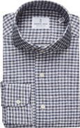 Emanuel Berg Check Modern Fit 4Flex Knit Shirt