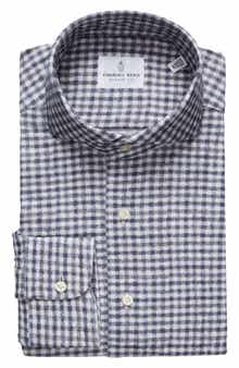 Emanuel Berg Check Modern Fit 4Flex Knit Shirt