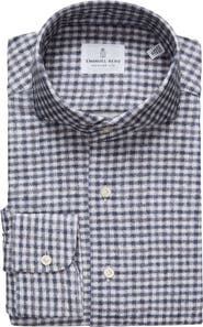 Emanuel Berg Check Modern Fit 4Flex Knit Shirt