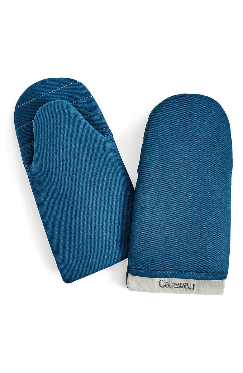 CARAWAY Set of 2 Oven Mitts, Main, color, Navy