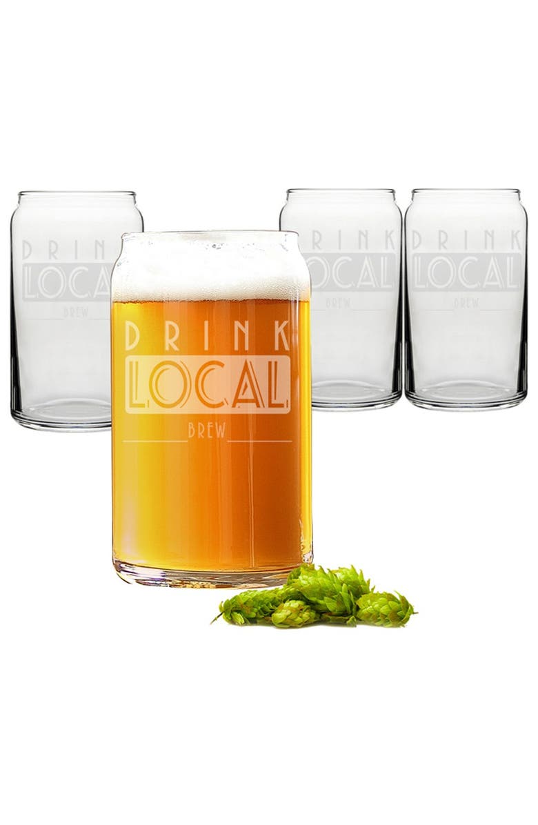 Cathy's Concepts 'Drink Local' Pint Glasses, Alternate, color,