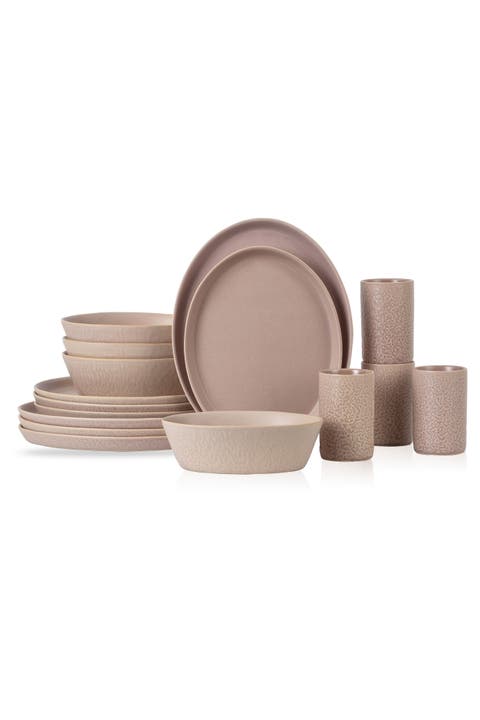 Katachi Stoneware 16-piece Dinnerware Set