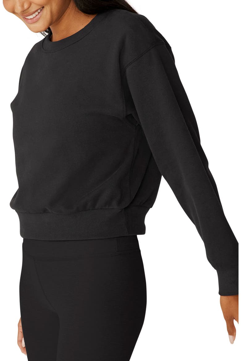 On the Go Crewneck Sweatshirt, Alternate, color, BLACK