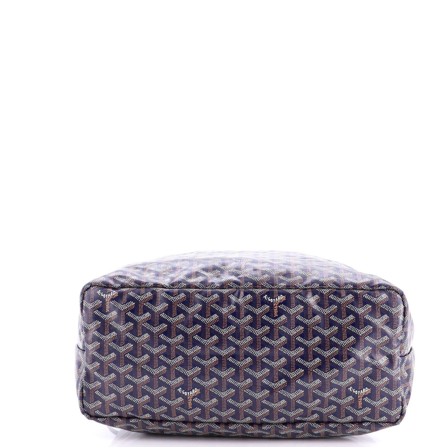 Pre-Owned Goyard Saint Louis Tote Coated Canvas PM, Alternate, color, Blue