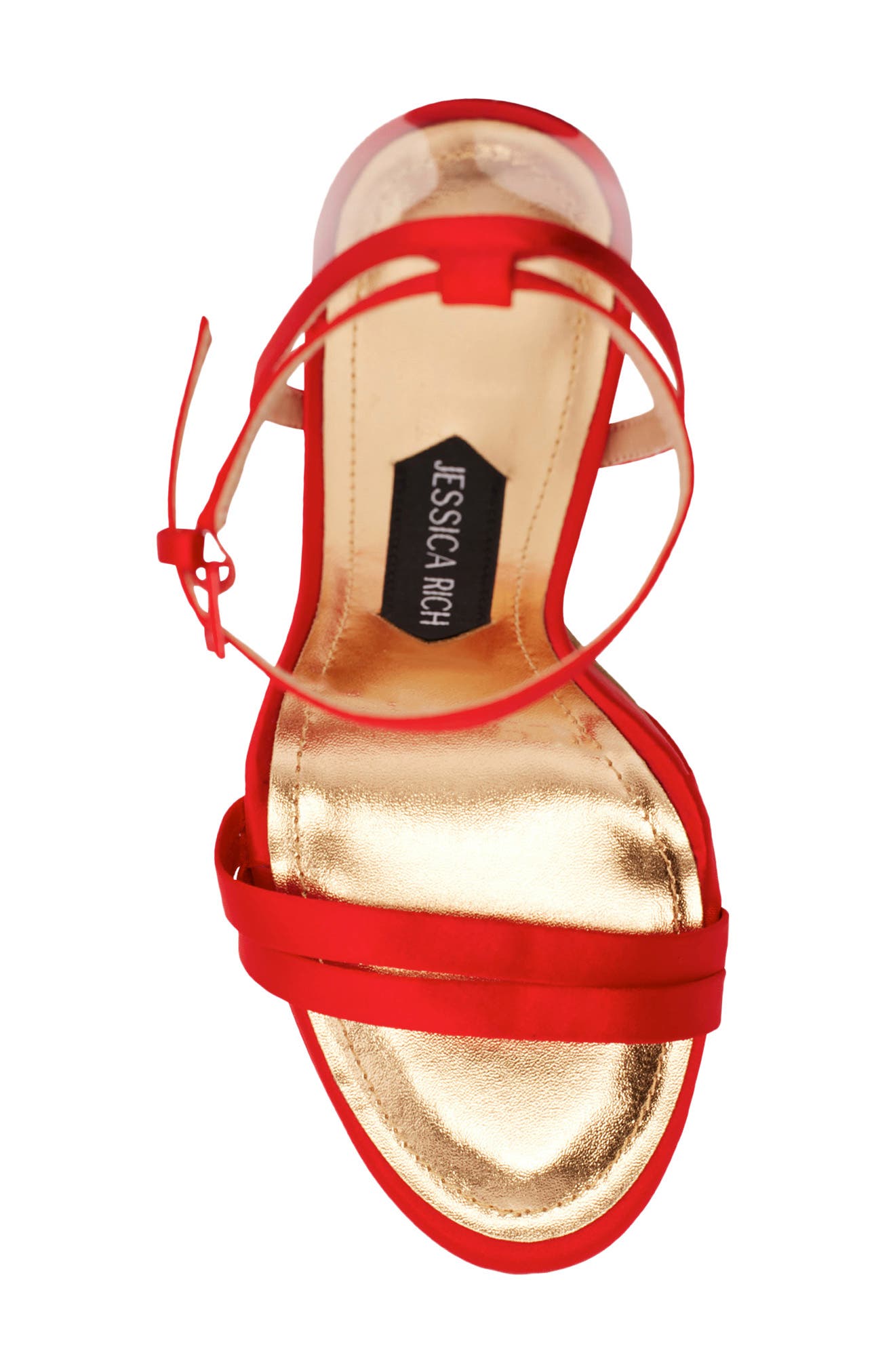 Platform Sandal, Alternate, color, RED