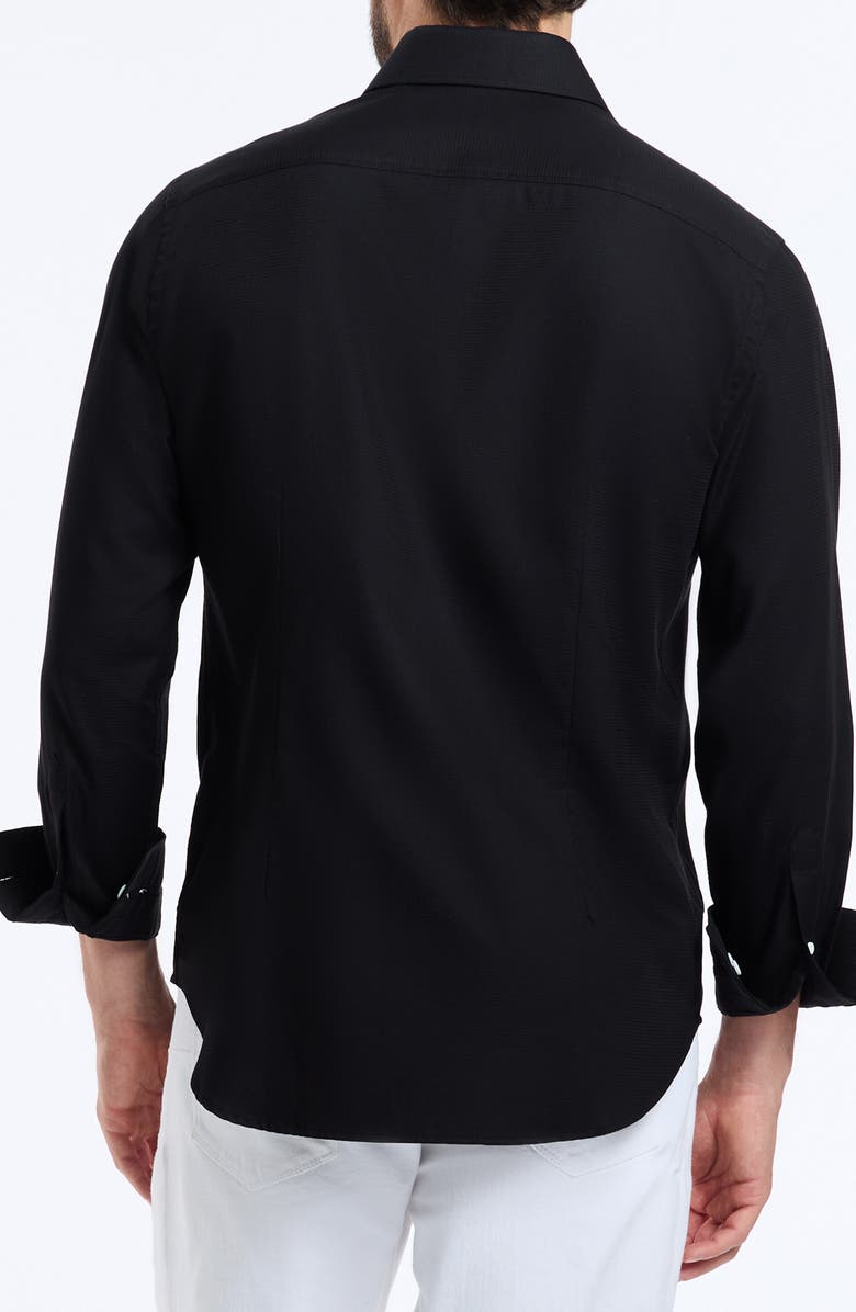 Robert Graham Arch Long Sleeve Dress Shirt, Alternate, color, Black