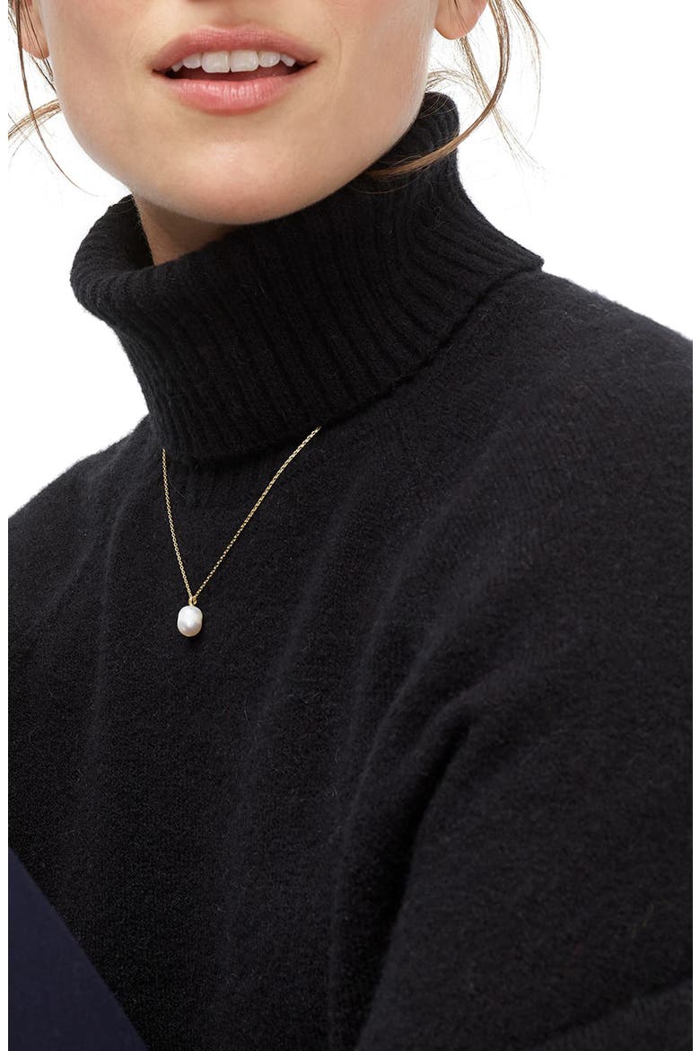 Supersoft Yarn Turtleneck Sweater, Alternate, color, BLACK