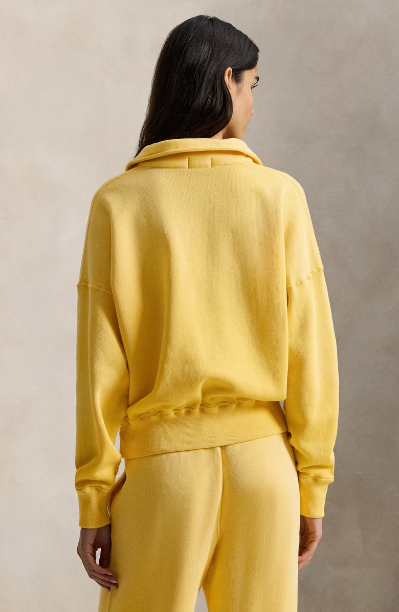 Polo Ralph Lauren Fleece Quarter Zip Pullover, Alternate, color, Collegiate Yellow