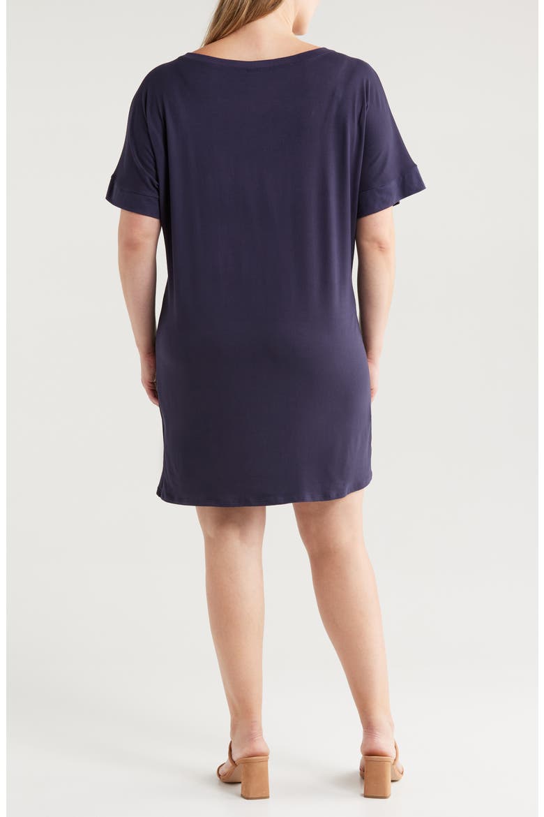 Loose Fit Jersey T-Shirt Dress, Alternate, color, NAVY