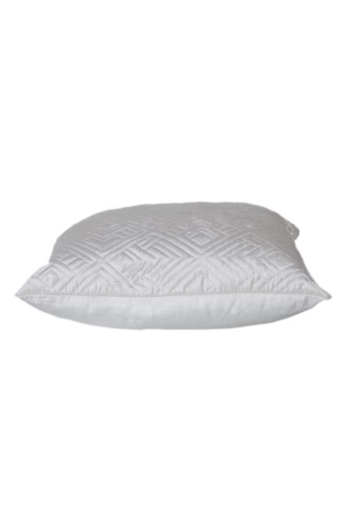 Parkland Collection Tufted Velvet Throw Pillow In White