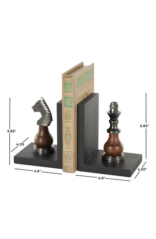 Sonoma Sage Home Chess Board Set Of 2 Metal Bookends In Black
