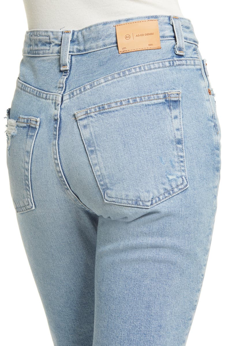 AG Alexxis High Waist Split Release Hem Bootcut Jeans, Alternate, color,