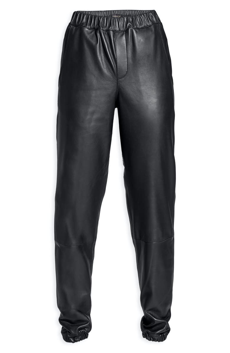 AS by DF Recycled Leather Blend Joggers, Alternate, color,
