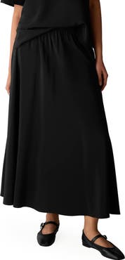 Eileen Fisher Silk Circle Maxi Skirt