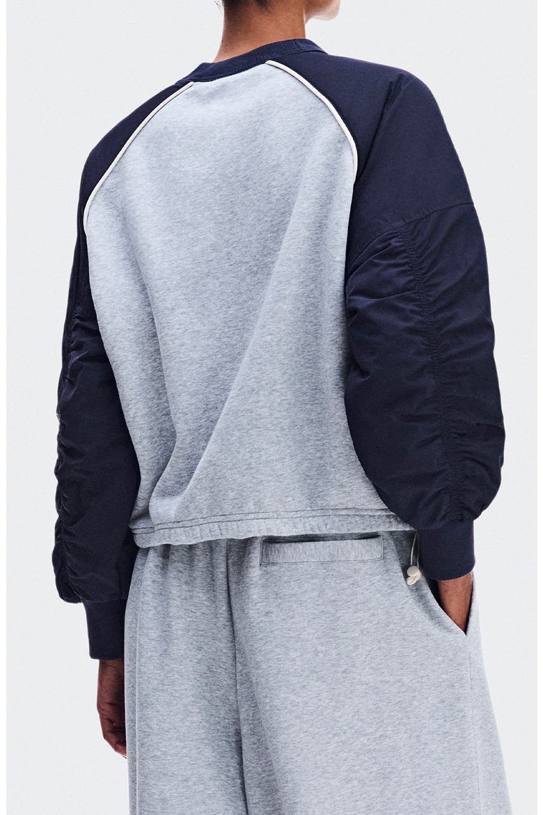 x Zendaya Oversize Crewneck Sweatshirt, Alternate, color, INKWELL/ ALLOY HEAT