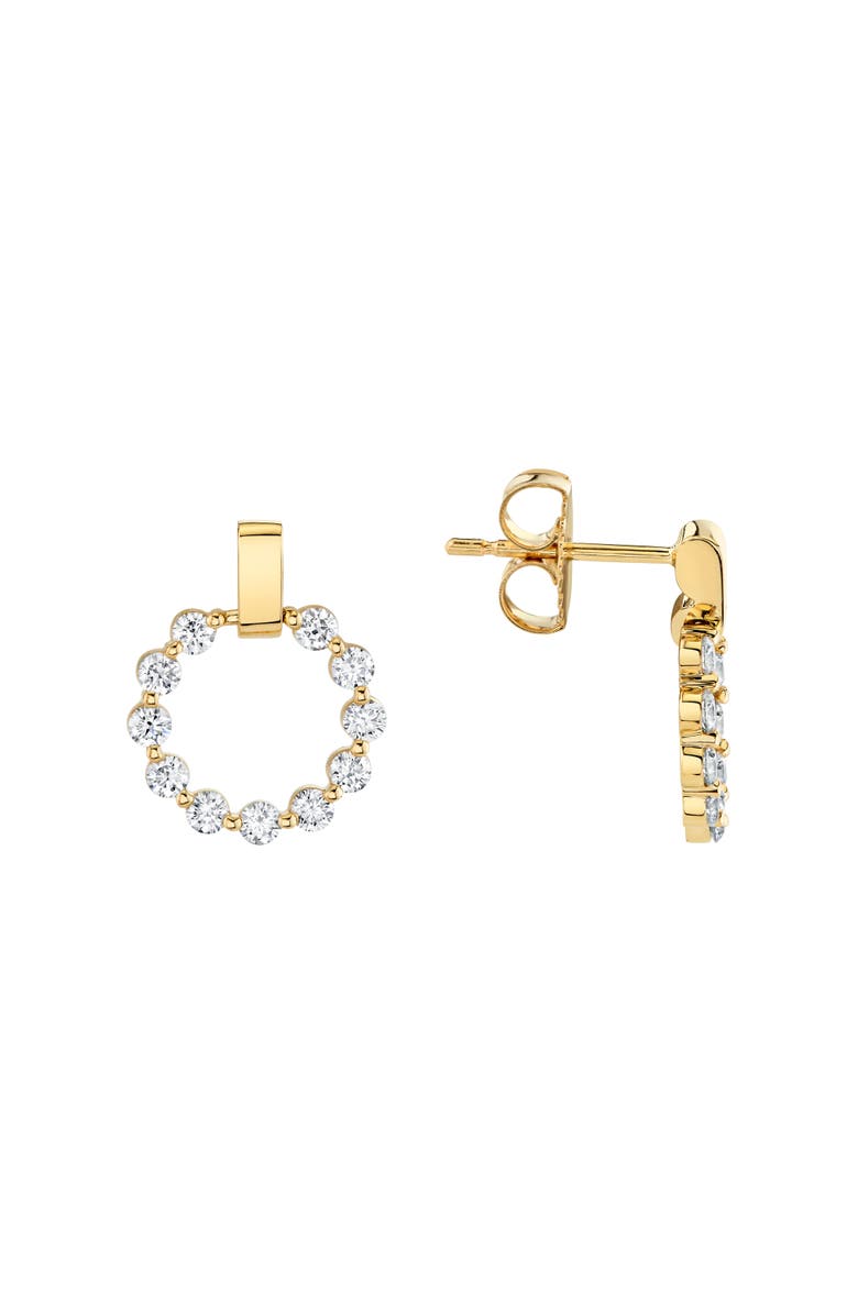 Michael M Cloud Mini Single Drop Earrings, Alternate, color, Yellow Gold