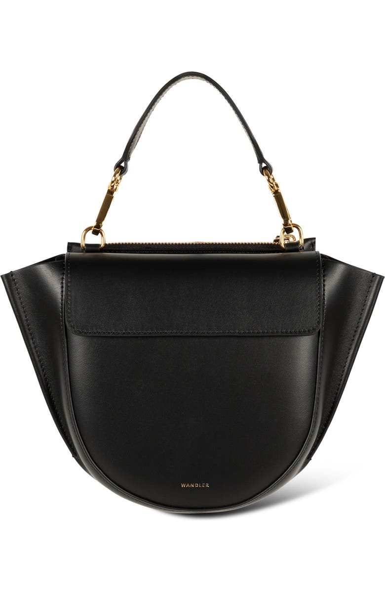Wandler Hortensia Mini Leather Bag, Main, color, Black