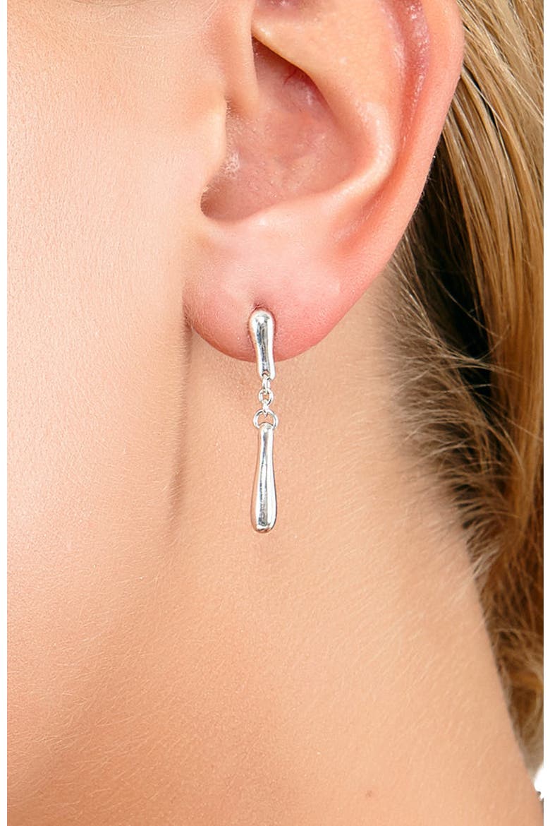 Falling Drop Earrings, Alternate, color, Sterling Silver