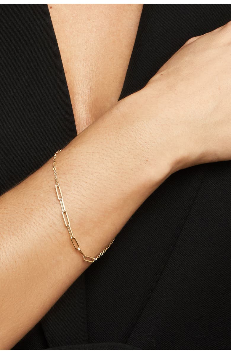 Oradina 14K Yellow Gold Venice Center Cut Bracelet, Alternate, color, Yellow Gold