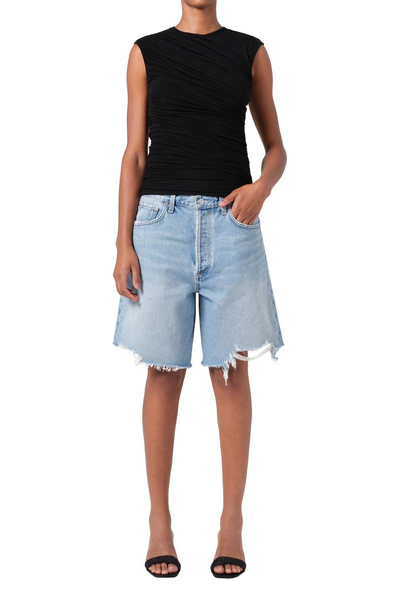 Indra Denim Shorts, Alternate, color, FORCE