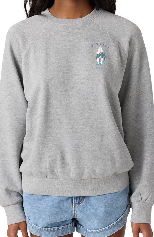 O'neill Boardwalk Fleece Graphic Sweatshirt In Gray