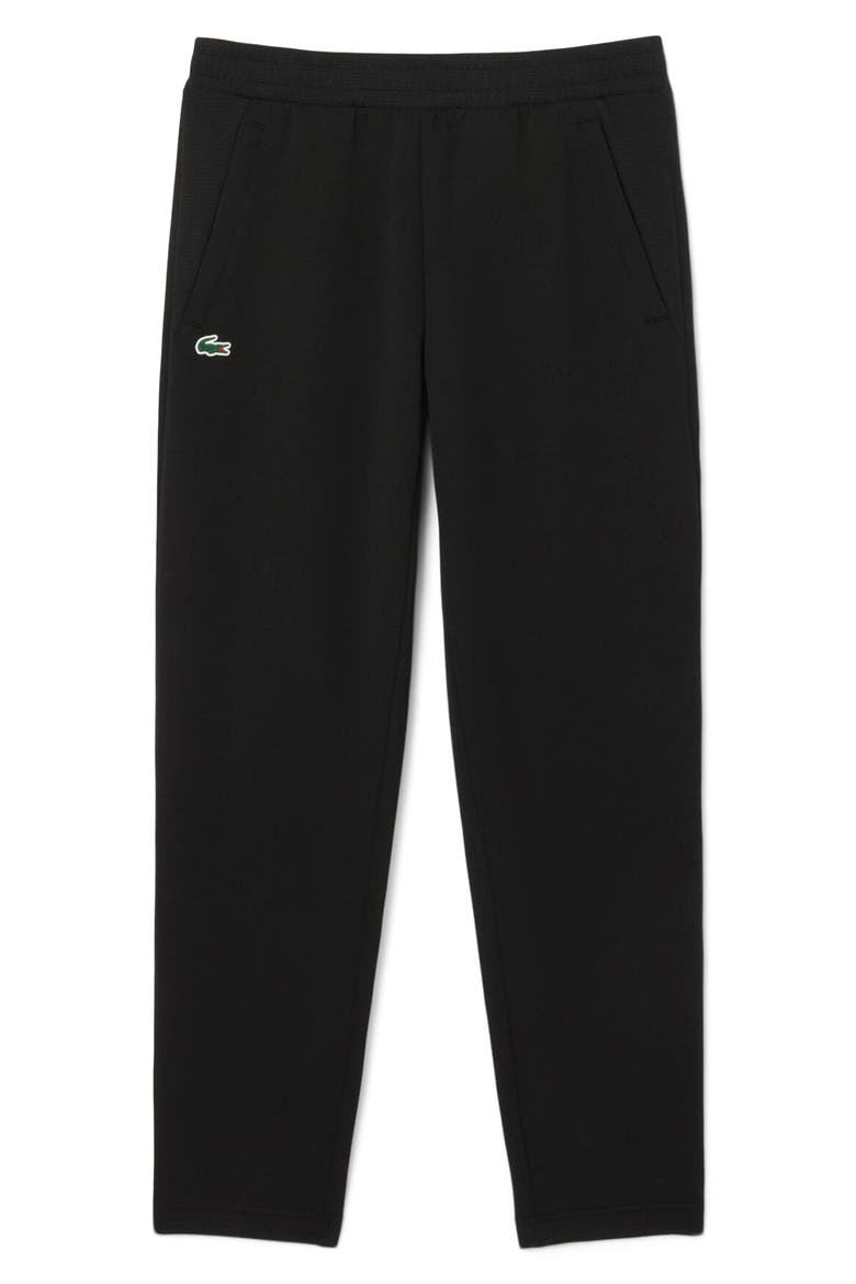 Mesh Panel Tapered Track Pants, Alternate, color, BLACK