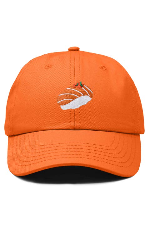 Salmon Sushi Embroidered Dad Cap