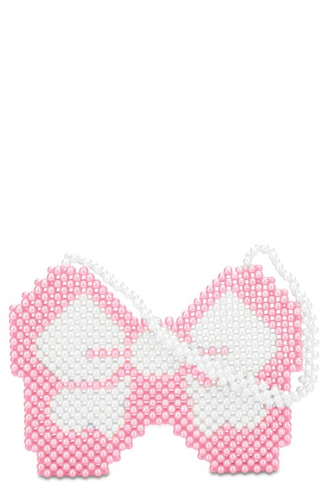 Kids' Bow Bead Crossbody Bag