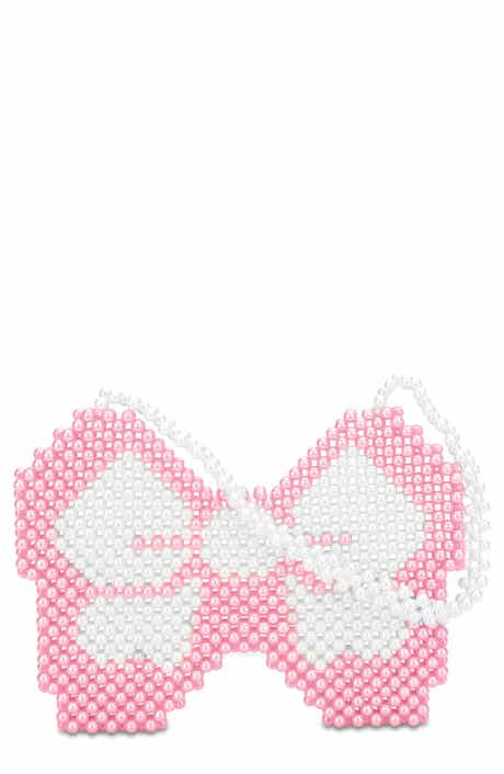 Kids' Bow Bead Crossbody Bag