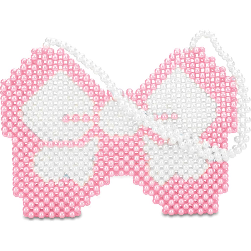 Iscream Kids' Bow Bead Crossbody Bag In Pink