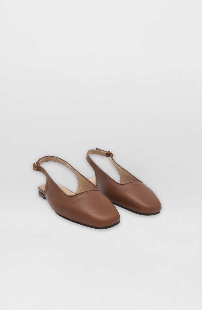 STIVALI NEW YORK Incanto Slingback Flats, Alternate, color, Brown