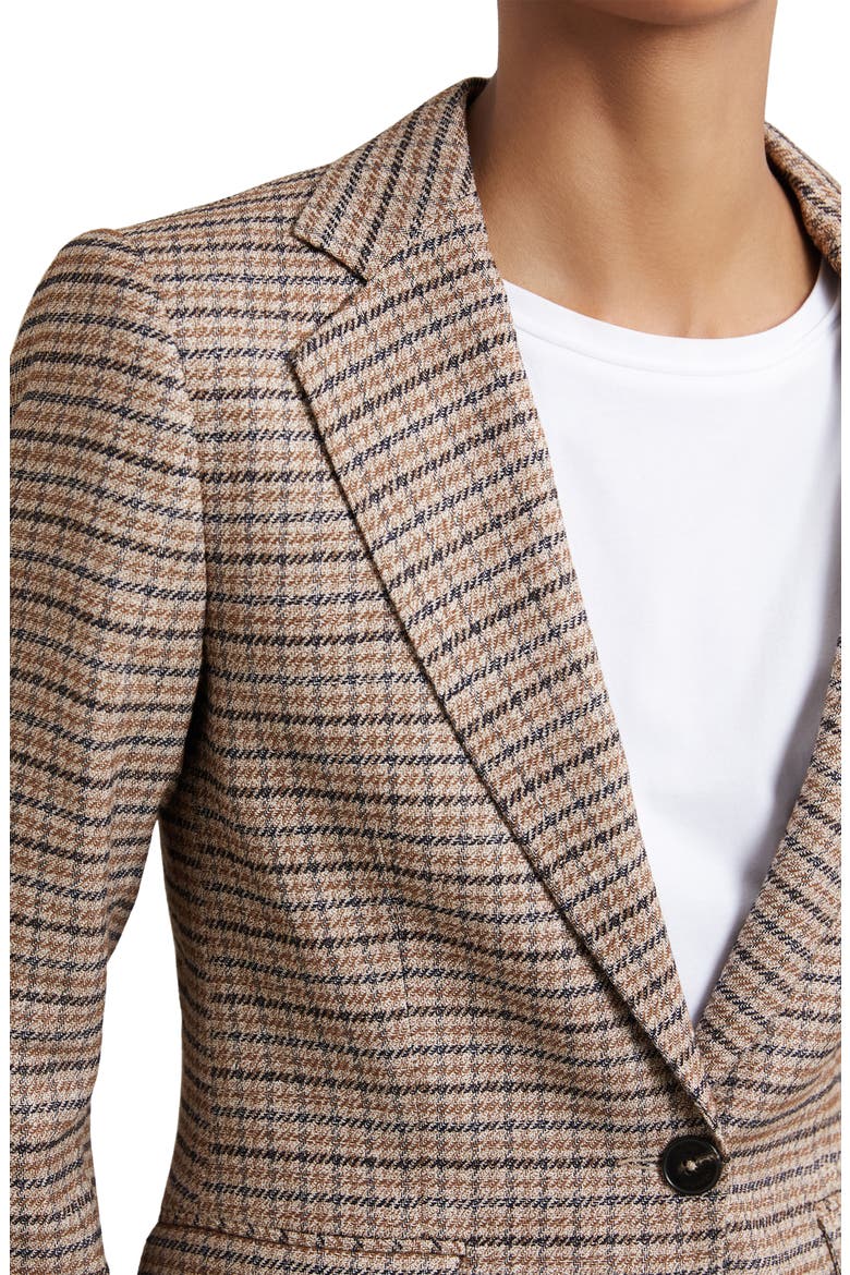 River Check Blazer, Alternate, color, NEUTRAL CHECK