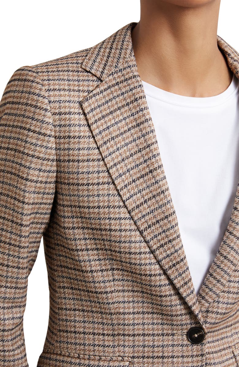 Reiss River Check Blazer, Alternate, color, Neutral Check